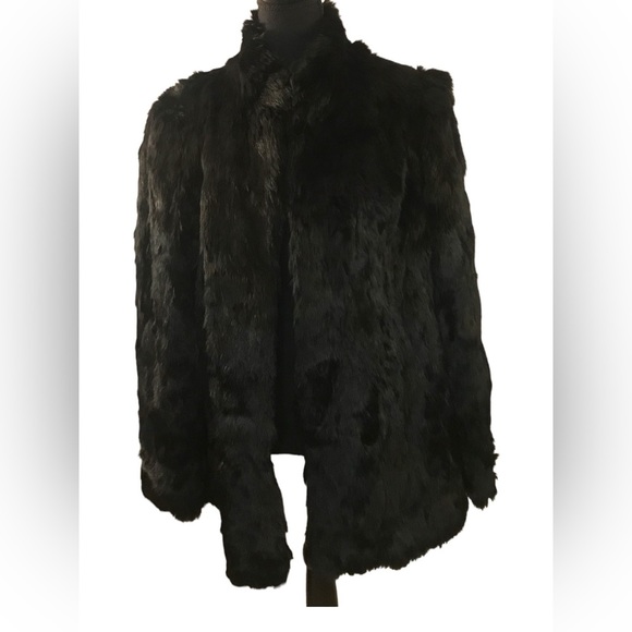 VTG. Rabbit Fur Coat - Picture 2 of 11